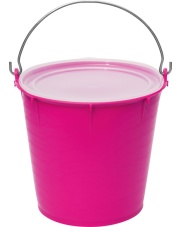 V-Plast wiaderko 7l z pokrywką, różowe 24h