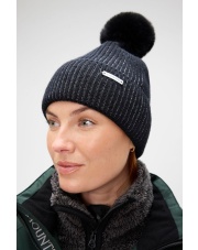 Mountain Horse czapka Black Beauty, odpinany pompon