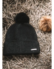 Mountain Horse czapka Black Beauty, odpinany pompon