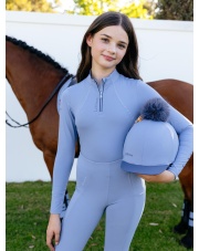 LeMieux bluzka Young Rider Base Layer Powder Blue młodzieżowa