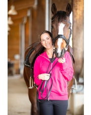 Mountain Horse Paradise bluza jeździecka Hibiscus Red unisex